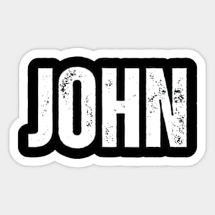 John Name Sticker